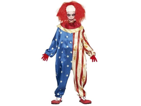 Patriotisk clownkostym