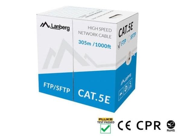 Lanberg - Bulkkabel - 305 m - UTP - CAT 6 - solid - pantone cool grey 5C
