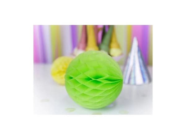 Limegrön pappersboll 10 cm