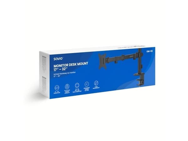 Monitorfäste Savio 17" - 32" skrivbordsfäste