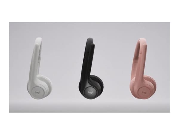 Logitech Zone 300 - Hodesett - on-ear - Bluetooth - trådløs - elfenbenshvit