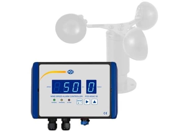 PCE Instruments anemometer kalibrert (ISO) 0 til 50 m/s