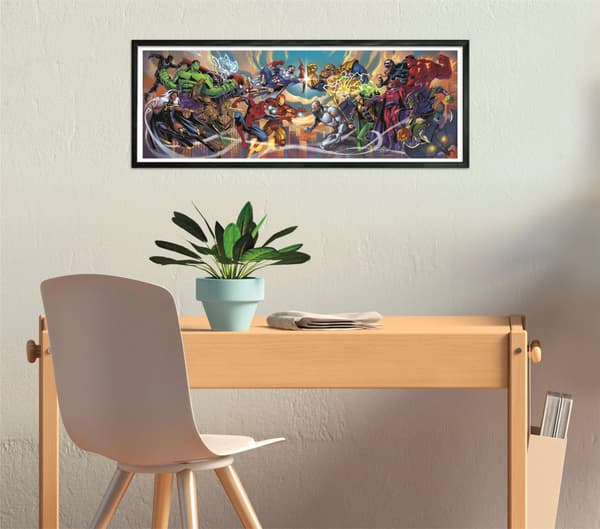 Clementoni Pussel Panorama HQC Marvel Heroes vs Villains, 1000 bitar