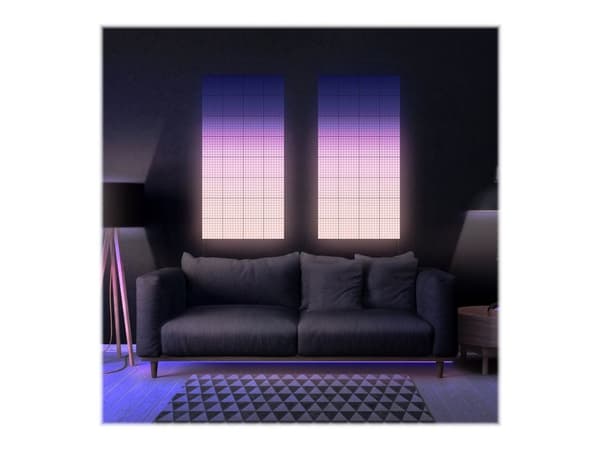 Twinkly Squares Extension Kit, Älykäs valaistussarja, Musta, Wi-Fi/Bluetooth, Integroitu LED, Multi, Android, iOS