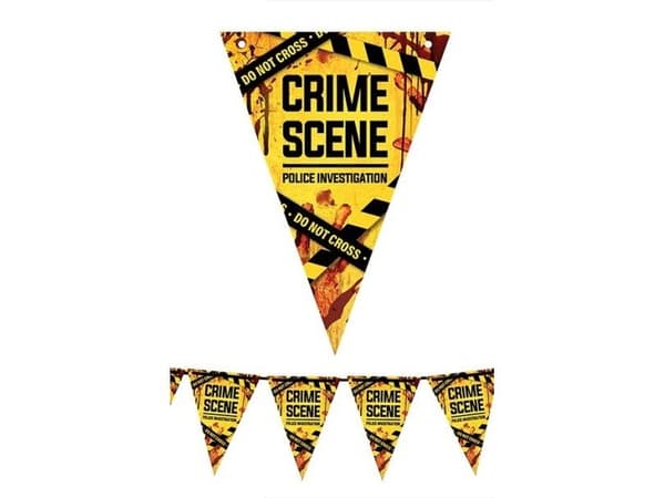 Crime scene vimpelguirlande