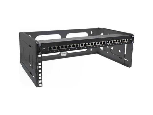 InLine 19104A, Väggmonterad rack, 4U, 2,67 kg, Svart