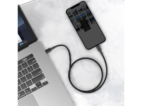 Baseus CATLGD-01, 1 m, Lightning, USB C, Hankjønn, Hankjønn, Sort