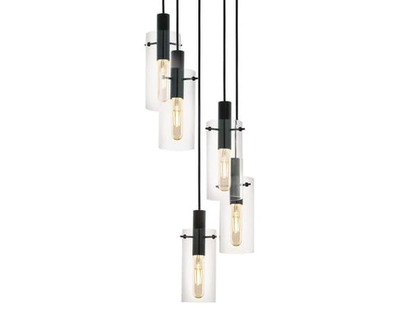 EGLO MONTEFINO klynge 5L 110 sort/klar