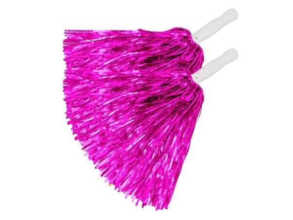 Rosa pom poms, 2 stk