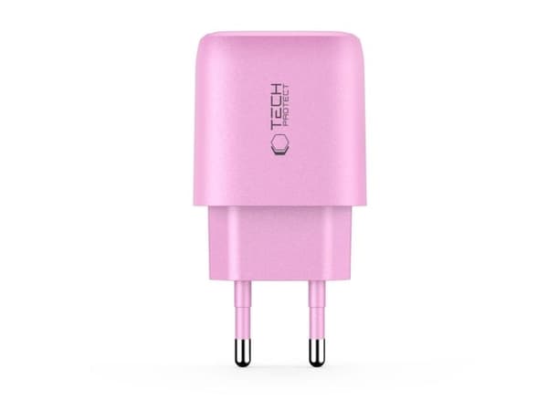 Tech-Protect NCA30 PD 30W QC3.0 vegglader USB-A / USB-C - rosa