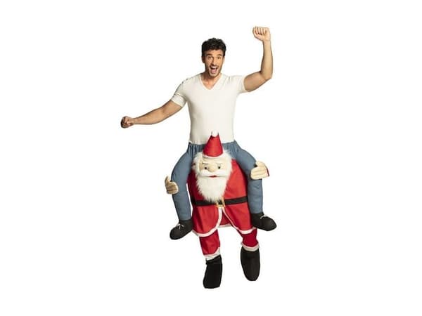 Julemand piggy back