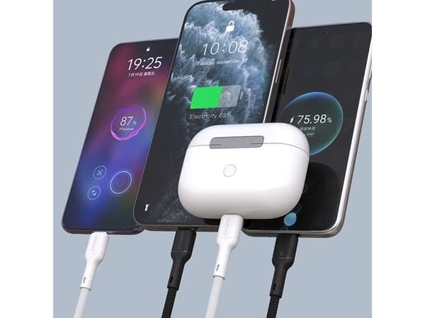 Dudao L9C 65W USB-C - USB-C 1m kabel - svart