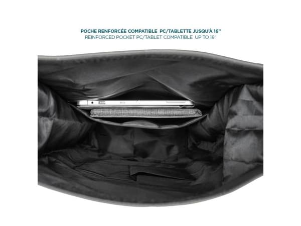 Mobilis - Notebookryggsekk - 14" - 16" - grå, svart