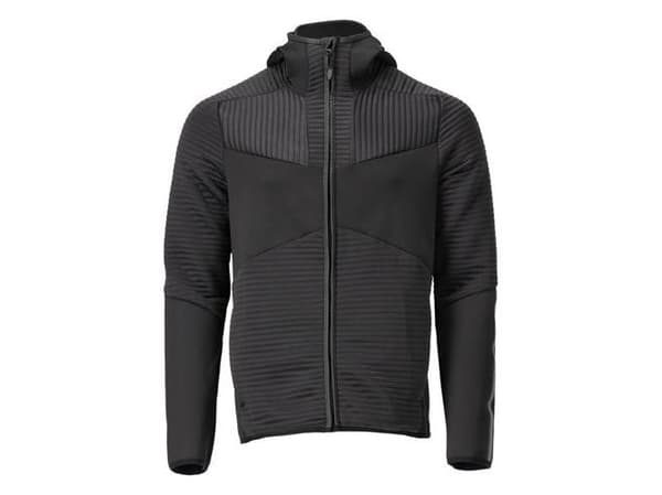 Fleecejakke 22603-681 m/hætte sort M