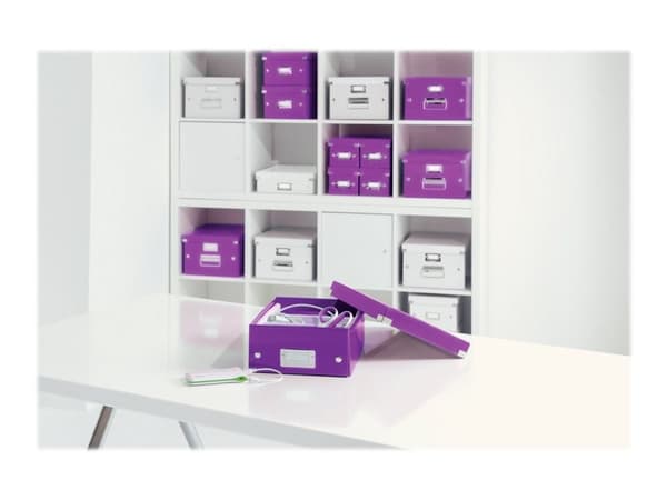 Leitz Click & Store WOW Medium - Förvaringsbox - lila