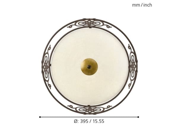 EGLO MASTERS CEILING ANTIKK 2L Ø395
