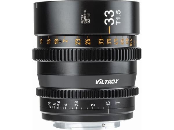 VILTROX S33mmT1.5 E, Sony E, Sony E, Svart, 510 g, 72 mm, 72 mm