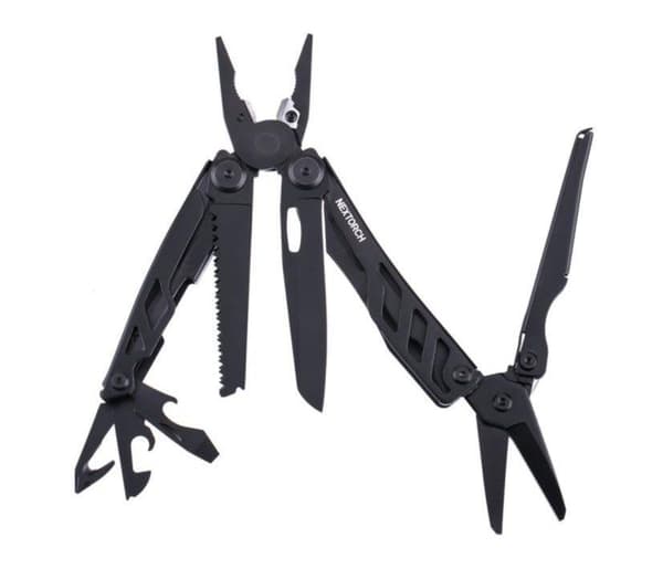NEXTORCH multitool MT10 – 16-i-1, belteklips og etui