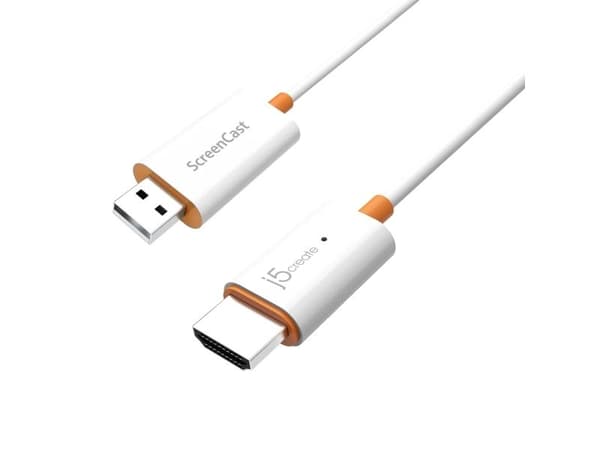 j5create JVAW56 - Trådlöst ljud-/videoadapter - vit