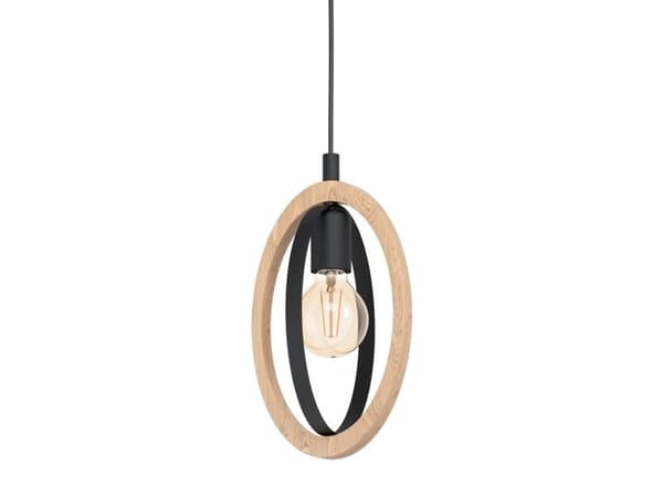 EGLO BASILDON pendellampe E27 sort/tre FSC