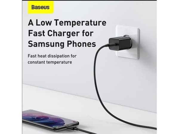Baseus TZCCSUP-L01, Innendørs, AC, USB, 1 m, Sort