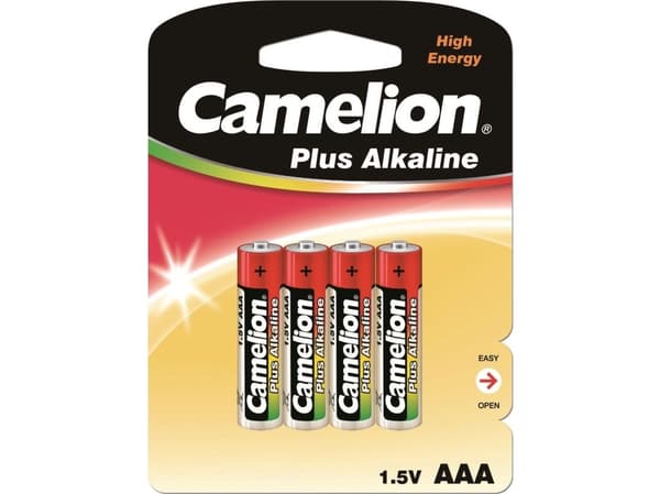 Camelion AAA/LR03, Plus Alkaline, 4 stk.