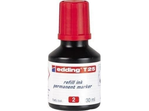 Edding T-25, Rød, Sort, Rød, Hvit, 30 ml, CE, 1 stykker