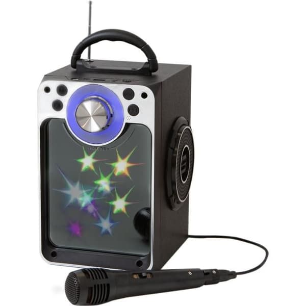 Stars Karaoke machine w/bluetooth BLACKDisco LED light