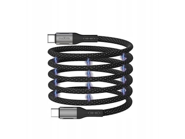 Digitus Maxlife MXUC-11 USB-kabel Type C til Type C magnetisk 1 m