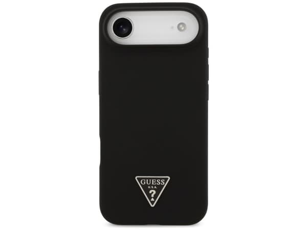 Guess silikone Triangle Logo MagSafe-etui til iPhone Air (svart)