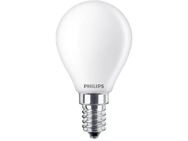 Philips MASTER Value LED Krone Dæmpbar 3,4W (40W) E14 P45 927 Mat Glas