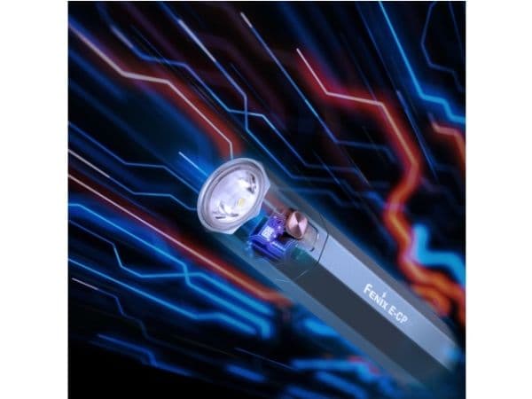 Fenix E-CP, Lommelykt, Sort, Duraluminium, Knapper, 1 m, IP68
