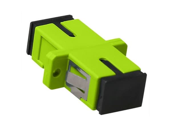 ACT Fiber optic SC-SC simplex adapter multimode OM5. Connectors: SC/SC Adapter sc simplex om5 fl lime (EA1026)