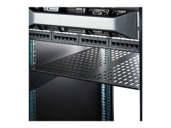 StarTech.com 1U Server Rack Shelf, 2U 22in Universal Fixed Vented Network Rack Shelf/Cantilever Tray for 19" AV/Data/Network Equipment Enclosure w/...