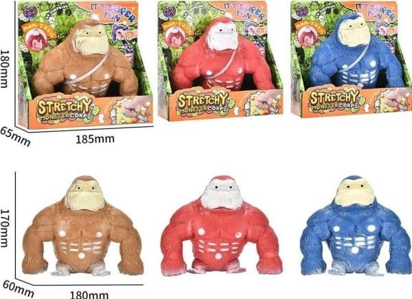Gummiornangutang blandad