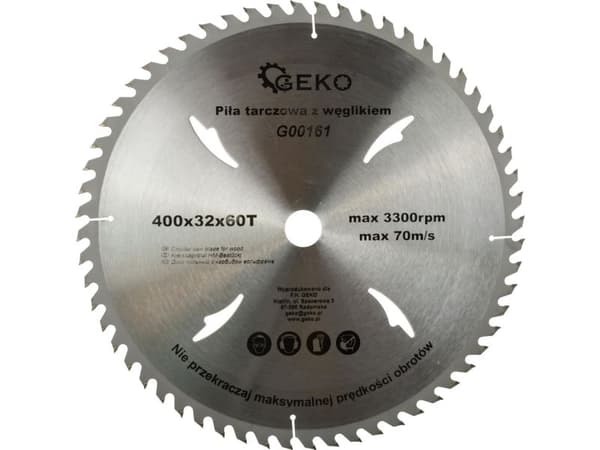 GEKO cirkelsågklinga WIDIA 400*32*60T
