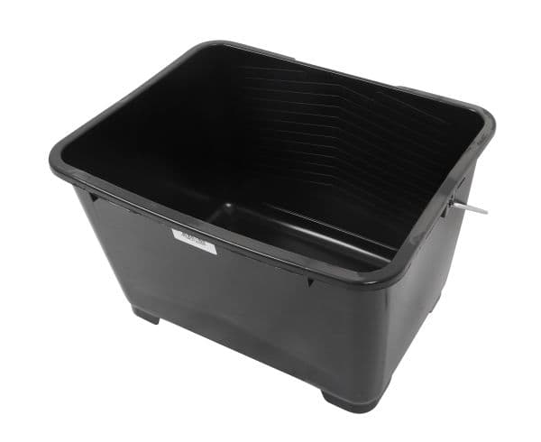 Home it Work®Firkantet rullespand 14 liter sort