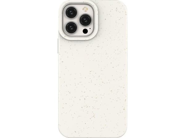 Hurtel: Eco Case-deksel til iPhone 14 Plus - silikon nedbrytbart cover - hvit