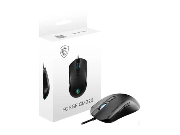 MSI FORGE GM320 - Mus - optisk - 7 knapper - kablet - USB 2.0
