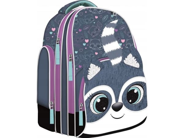 Premium B-8 Racoon skolebag/ransel
