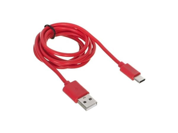 iBox IKUMTCR, 1 m, USB A, USB C, USB 2.0, Punainen