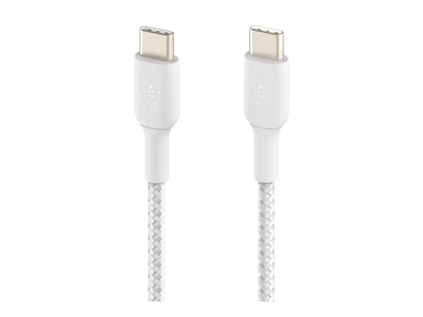 Belkin BoostCharge - USB-kabel - USB-C (hane) till USB-C (hane) - 1 m - vit