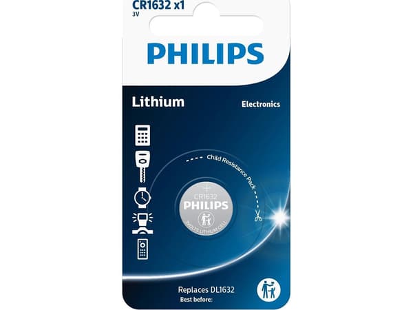Philips CR1632 Knapcelle batteri 3V