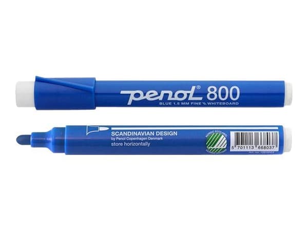 Whiteboardmarker Penol 800 blå 1,5mm (stk.)