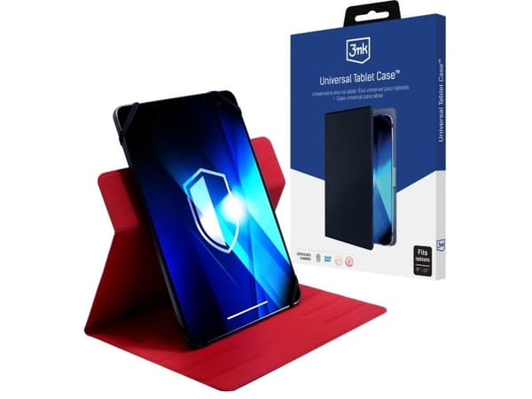 3mk Universal Tablet Case - silikoni, punainen