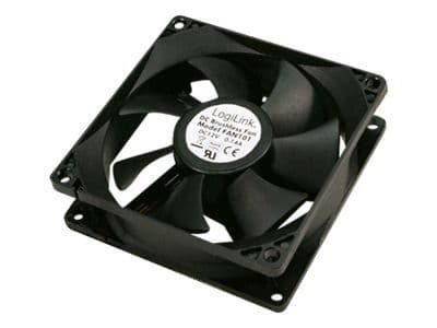 LogiLink PC case cooler, Vifte, Sort