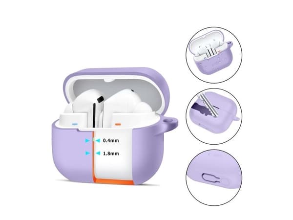 TECH-PROTECT silikonikoukku Samsung Galaxy Buds 3 / 3 FE / 3 Pro laventeli