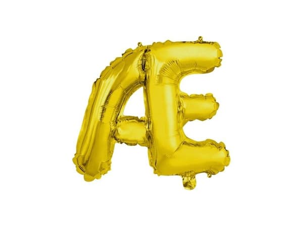 Folie ballon Æ, guld 41 cm