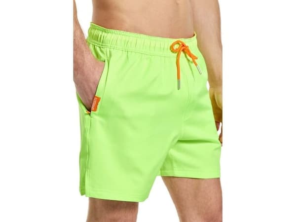 Neon lime badeshorts