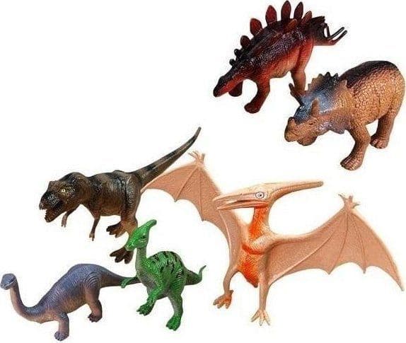Figur Madej dinosaurer 6 stk
